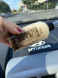 Кокосова олія Top Beauty для засмаги з шимером Shimmer Coconut Oil Gold 100 мл фото від покупців 1