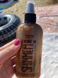 Кокосова олія Top Beauty для засмаги з шимером Shimmer Coconut Oil Gold 100 мл