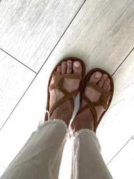 Женские сандалии замшевые PARADIZE SHOES SAN-5207 36 23.2 см Корица (ROZ6501090362)