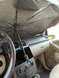 Зонт на лобовое стекло в авто Car Umbrellas Чёрный Солнцезащитная шторка Автомобильный козырек для защиты от солнца фото от покупателей 7
