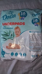 Упаковка одноразовых впитывающих пеленок для детей Dada 60х60 см 10 шт х 2 пачки (4820174981877) фото от покупателей 4