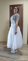 Спідниця - пачка фатинова жіноча, пишна, багатошарова, Р-300/001 One size Червоний фото від покупців 1