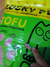 Наповнювач Lucky Pet з тофу для котячого туалету з ароматом лаванди, 6 л фото від покупців 1