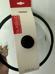 Крышка стеклянная Vinzer с силиконовым ободком 28 см (50248V)(5907706502485) фото от покупателей 1