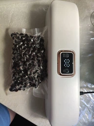 Вакуумный упаковщик для дома кухни Vacuum Sealer 01 вакууматор для еды продуктов питания сухих и влажных овощей и мяса прибор для упаковки пищи вакуумные упаковщики + комплект гофрированные пакеты 10 шт черный фото от покупателей 18