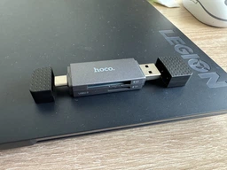 Кардридер HOCO HB45 Spirit 2 в 1 USB / Type-C 2.0 Card reader Серый