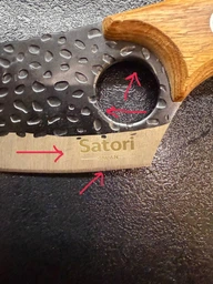 Нож кухонный Satori Сатори 28 см стальной профессиональный японский нож для кухни острый разделочный обвалочный ножик для разделки мяса рыбы шинковки капусты и овощей из нержавеющей стали с деревяной ручкой чехол для хранения и салфетка для ухода в наборе фото от покупателей 7