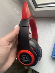 Бездротові Bluetooth навушники STN-25 блютуз навушники з вушками та підсвічуванням М'ятно-Зелені фото від покупців 2