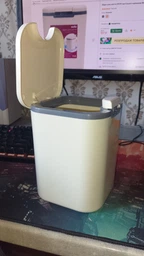 Відро для сміття настільне MBM HOME BIN-06 2L ANTHRACITE з кришкою антрацитове фото від покупців 1