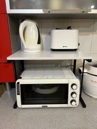 Підставка для мікрохвильовки Kitchen K301 Ferrum-decor 400x550x350 Чорний метал ДСП Сосна Кембра 16 мм (KITCH30108) фото від покупців 9