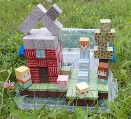 Магнитный конструктор 108шт кубики на магнитах Майнкрафт блоки Minecraft подарочный бокс сундук фото от покупателей 2