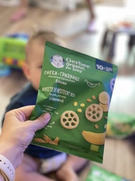 Снеки-грызунки Gerber с Бананом для детей от 10 месяцев 28 г (8445291497627) фото от покупателей 11