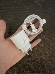 Комплект Зарядное устройство Foxconn 20W USB-C + Кабель нейлоновый USB-C-USB-C 20W White 1 м для Apple iPhone (37431-c) фото от покупателей 1