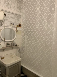 Штора у ванну кімнату Idea Home DS-SC175 Grey-Olympic (200см) фото від покупців 2