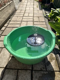 Фонтан садовий на сонячній батареї, 160мм + 5 насадок, Water Pump