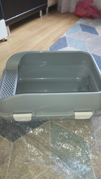 Туалет для котів під наповнювач Animall з лопаткою CNR-127 58 x 42 x 24 см Сірий (2000981206390) фото від покупців 3