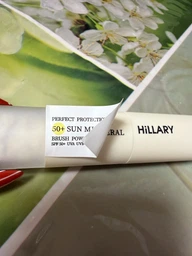 Солнцезащитная минеральная пудра прозрачная с SPF 30 + Hillary Perfect Protection Sun Mineral Brush Powder Sheer Matte SPF СПФ 30 +, 4 г HI-08-668 фото от покупателей 2