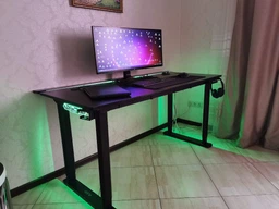 Стол с электрорегулировкой высоты с подсветкой Двухмоторный Flexi Desk White 160x75 см 28049 фото от покупателей 9