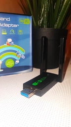 Адаптер Wi-Fi/Bluetooth для ПК та ноутбука WIFI 5G двухдиапазонный 2.4/5ГГц 1300 Mbps и BT в USB3.0 беспроводной вай фай ресивер в компьютер Plug and Play + блютуз для наушников 2в1 + антенны фото от покупателей 16
