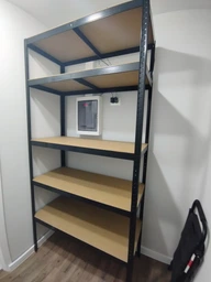 Стелаж металевий для кладовки комори підвалу 6 полиць 220х110х50 Siker P2211 чорний