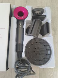 Профессиональный фен стайлер для волос Super Hair Dryer 1600 Вт + 5в1 насадок, розовый фото от покупателей 10
