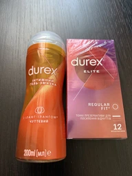Презервативы латексные с силиконовой смазкой Durex Elite (тонкие) 12 шт (5010232954229)