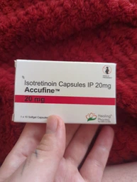Изотретиноин от акне Healing Pharma Accufine Isotretinoin 10 мг 10 софтгелей