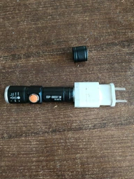 Акумуляторний ліхтар LED металевий кишеньковий ліхтарик Bl-616/4246 (заряджається від USB) Black фото від покупців 1