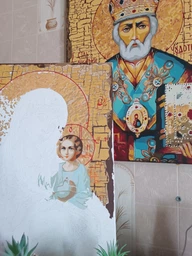 Картина по номерам Kontur 40×50 см. Икона Божьей матери "Неувядаемый цвет" DS0416 фото от покупателей 1