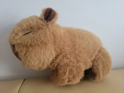 Детская мягкая игрушка - браслет капибара Capybara плюшевое украшение на руку для детей, 20х14х10 см, коричневый "P" (99307558) фото от покупателей 1