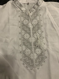 Вишиванка чоловіча vishivano4ka 316-1 48 біла фото от покупателей 1