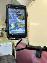 Гибкий держатель для планшета, телефона 70 см, вращается на 360 °C, Черный на кронштейне (на кровать, кухню, стол) - штатив (подставка) для Ipad, смартфона