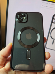 Чохол силіконовий протиударний WAVE Metal Color Case with MagSafe + захист камери для Apple iPhone 11 (6.1") Green фото від покупців 2
