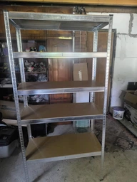 Стеллаж 4P StrongShelf 180Х90X40 см оцинкованный, равномерная нагрузка 175кг/полка, общая нагрузка до 875кг фото от покупателей 6