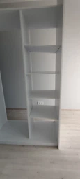 Шкаф-купе Doros G-Caiser 220 х 60 х 240 см Белая / Тахо / вставка Графитовая (42001009)