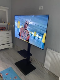 Підлогова стійка для телевізора OfficePro TVS297B 37"-75" Black фото від покупців 4