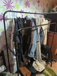 Подвійна стійка вішалка для одягу та взуття Smart Loft Master Rack сталева з полицею White