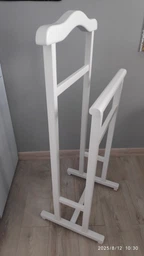 Вешалка напольная дубовая 102x45x37 см дуб светлый фото от покупателей 9