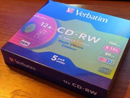 Verbatim CD-RW 700 MB 12x Slim 5 шт Color (43167) фото від покупців 8