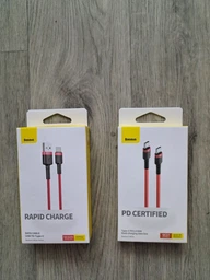 Кабель Baseus Cafule Type-C 3A PD 2.0 60W Flash Charging 2.0 м Red/Black (CATKLF-H91) фото от покупателей 9