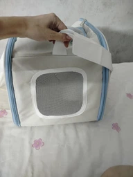 Сумка переноска для кота кошки котенка собаки до 8 кг с сетчатым окошком голубая 46х30х30 см (002298) фото от покупателей 14
