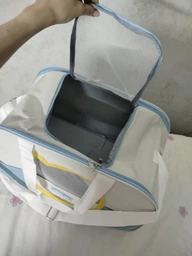 Сумка переноска для кота кошки котенка собаки до 8 кг с сетчатым окошком голубая 46х30х30 см (002298) фото от покупателей 13