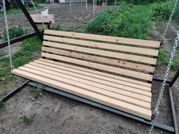 Лавочный скамеечный брус деревянный 35*60*1500 мм, ель фото от покупателей 2