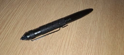 Тачтическая ручка со стеклобоем и клипсой для самозащиты Laix B2 Tactical Pen,черный рифленный алюминиевый корпус