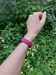 Силиконовый ремешок MRK для фитнес браслета Xiaomi Mi Band 8/9 Dark Red (2) (mrk2799) фото от покупателей 2