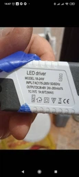 Драйвер для LED панелей 18-24W Input: AC 170-265 В Output:DC 54-96 В EH-DRV-1824 Electro House фото від покупців 1