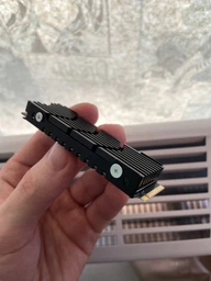 Радиатор охлаждения SSD M.2 2280 + термопрокладки FinalCool Glacier M2Pro Black фото от покупателей 3