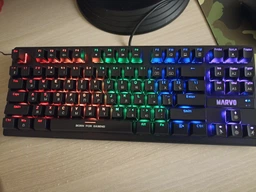 Клавіатура механічна дротова ігрова з підсвіткою MARVO KG901 USB Black фото від покупців 1