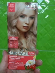 Упаковка тонирующей маски для волос Acme Color Hair Care Ton oil mask №310 Ванильное небо 30 мл х 3 шт (ROZ6400230631)