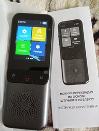Електронний перекладач голосовий портативний офлайн Wi-Fi 138 мов фото діалоговий туристичний багатомовний автономний дорожній компактний синхронний текст аудіо сенсорний дисплей підтримка онлайн розпізнавання мовлення переклад зображень фото від покупців 1